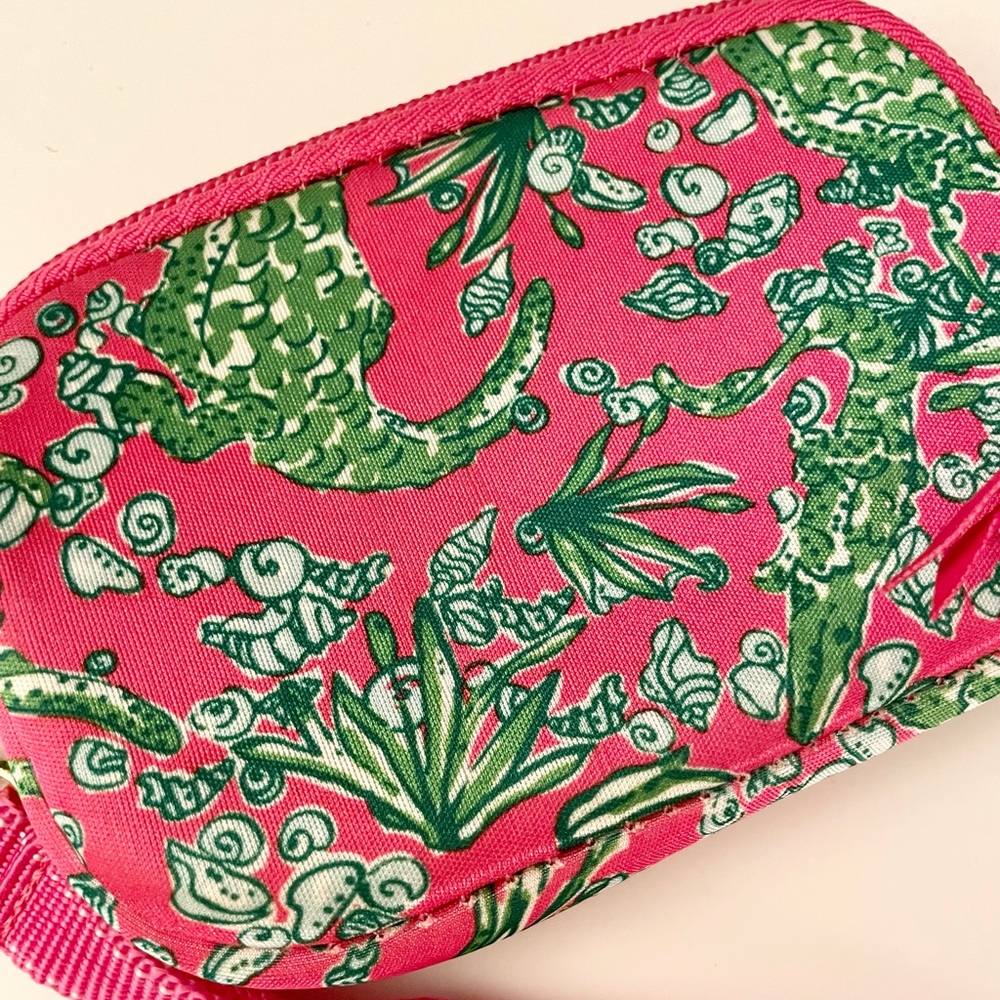 LILLY PULITZER Pink Alligator Coin Purse Wallet - Picture 4 of 6